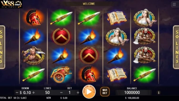 Video Slot Machine Games Chủ Đề La Mã Top 4: KA Ares God of War Slot Game