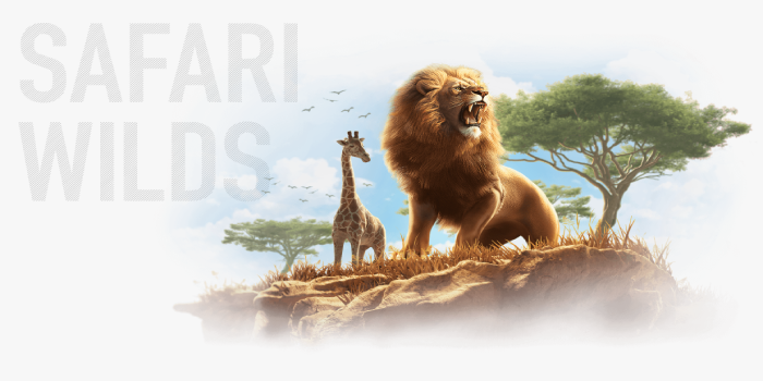 Aniamls Slot Game 5. Safari Wilds - X5000