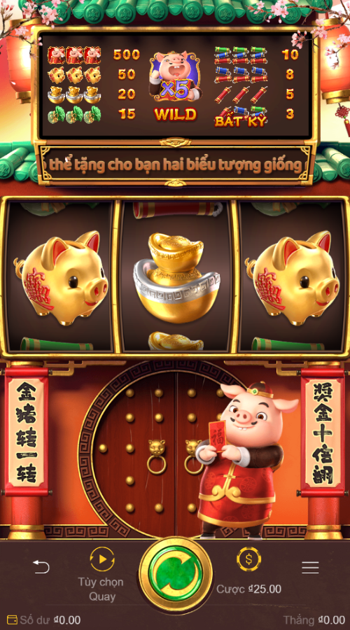 Aniamls Slot Game 6. Piggy Gold - X5000