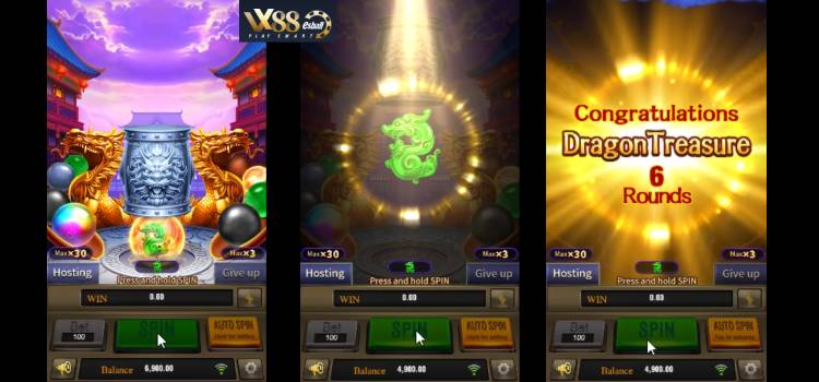 Dragon Treasure Slot Machine - Tính năng game