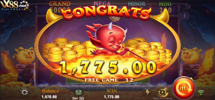 JILI Devil Fire 2 Slot Game - Trò chơi Miễn phí Free Spins