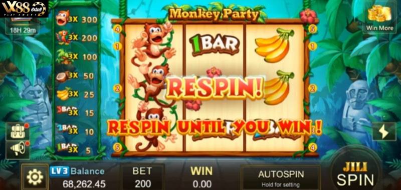 JILI Monkey Party Slot Game - Thắng Lớn