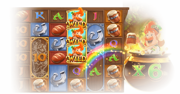 PG Leprechaun Riches Slot Game - Free Spin Bonus