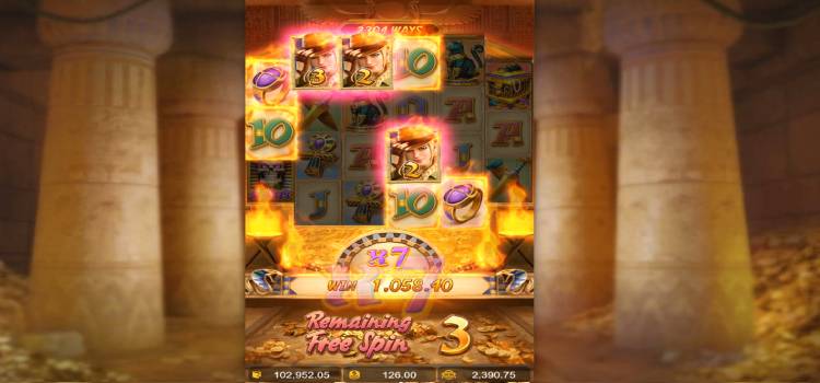 PG Raider Jane's Crypt of Fortune Slot Game – Tính Năng Vòng Quay Miễn Phí