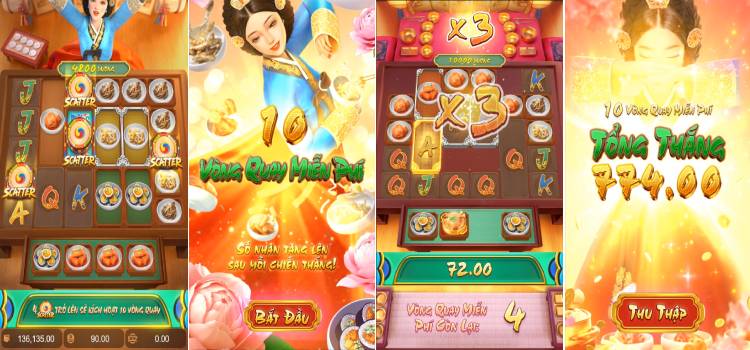 PG The Queen’s Banquet Slot Game – Tính Năng Vòng Quay Miễn Phí