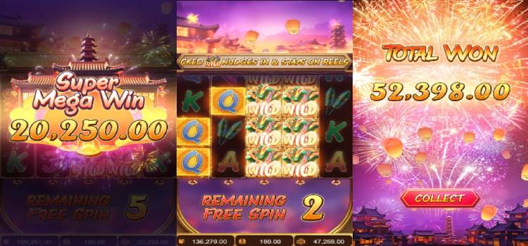 PG Soft Wild Fireworks Slot Game - Tính Năng Vòng Quay Miễn Phí