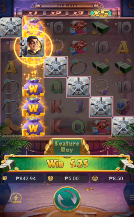 PG Wild Heist Cashout Slot Game - Big Win