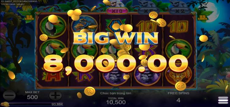 R88 Tarzan Slot Game- Bảng Trả Thưởng